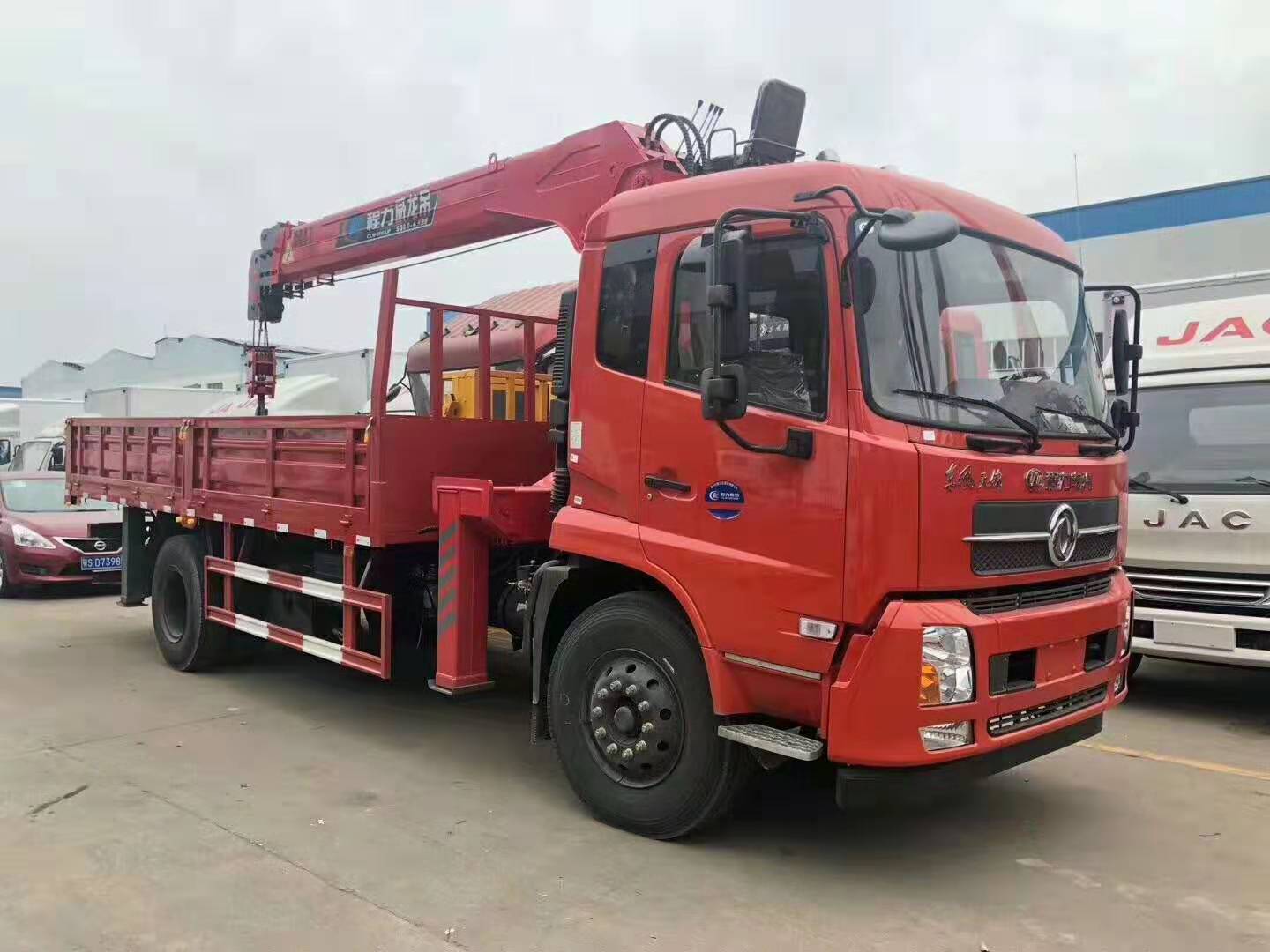 博亿堂官网东风天锦8吨随车吊正面图