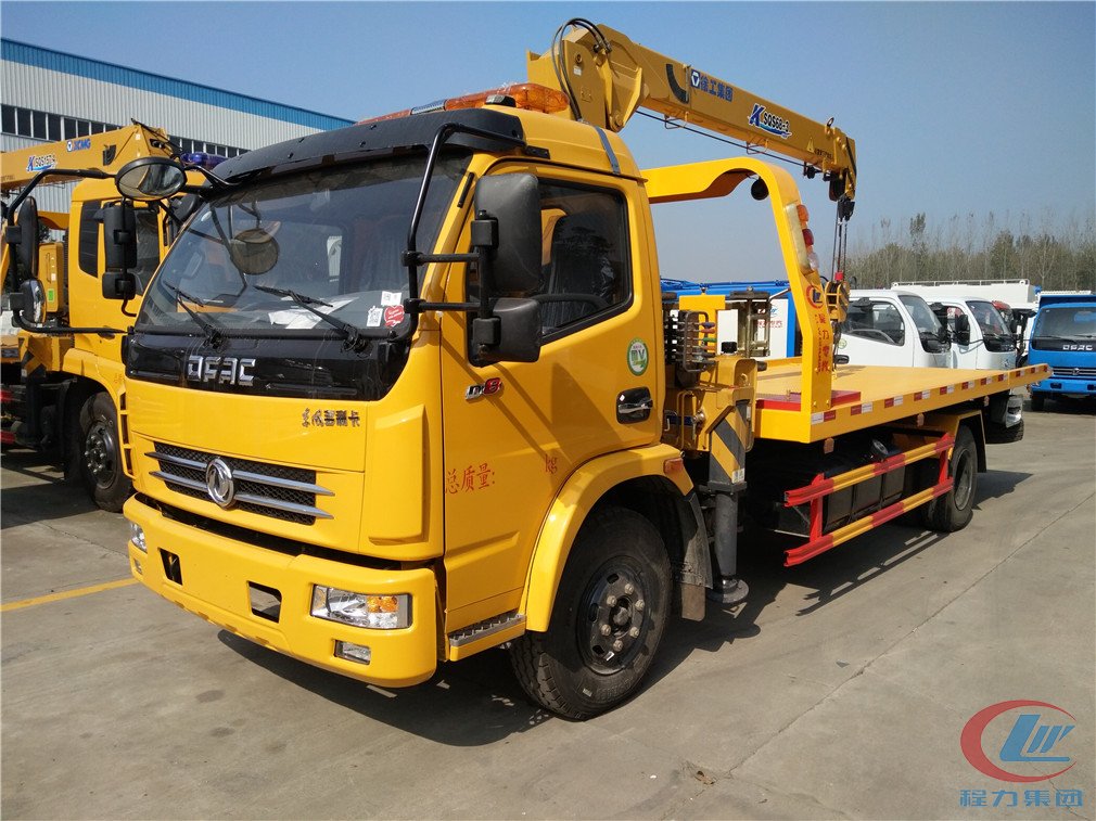 博亿堂官网东风凯普特平板带吊清障车侧面图