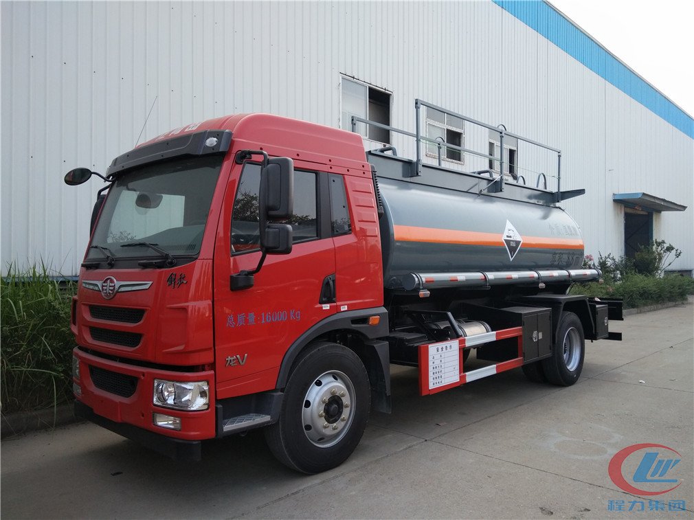 博亿堂官网集团解放龙V腐蚀性物品罐式运输车侧面图