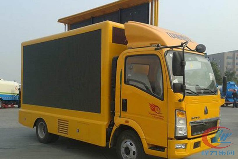 博亿堂官网重汽led广告宣传车侧面图