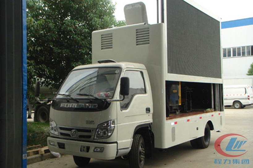 博亿堂官网福田时代led广告宣传车侧面图