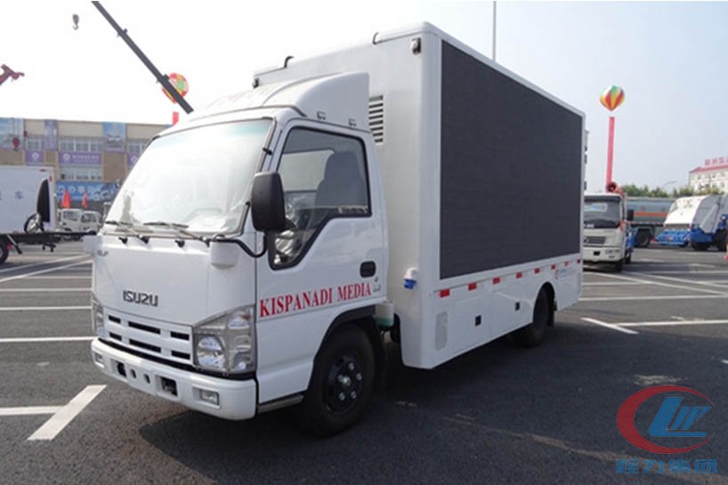 湖北博亿堂官网五十铃led广告宣传车高清图