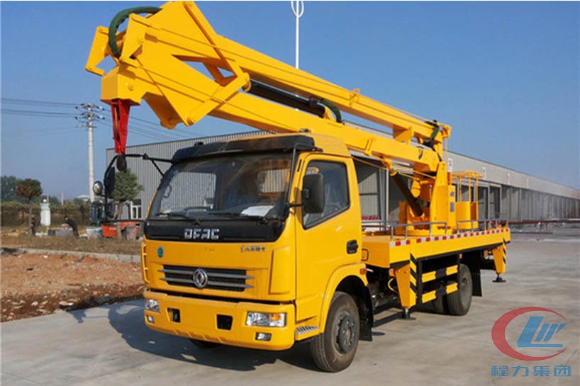 湖北博亿堂官网东风18米高空作业车侧面图