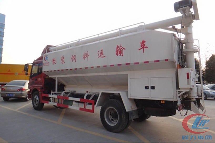 博亿堂官网福田欧马可散装饲料运输车侧面图