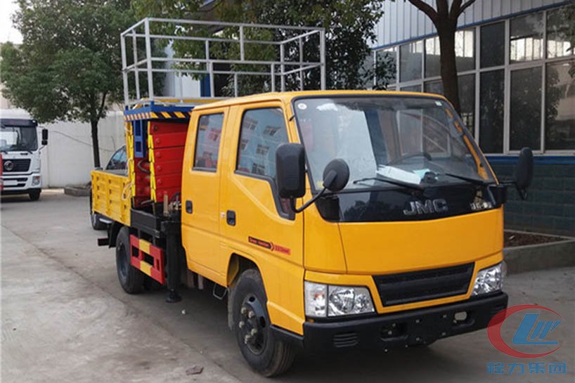 湖北博亿堂官网江铃10米升降平台高空作业车高清图