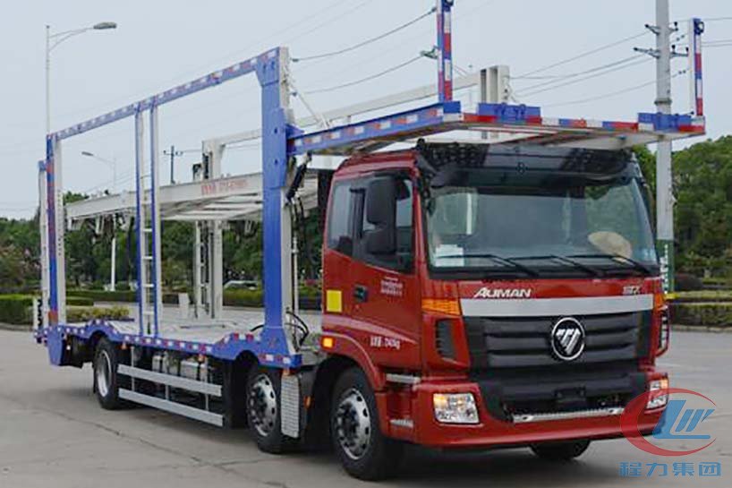 福田欧曼小三轴车辆运输车 博亿堂官网专汽